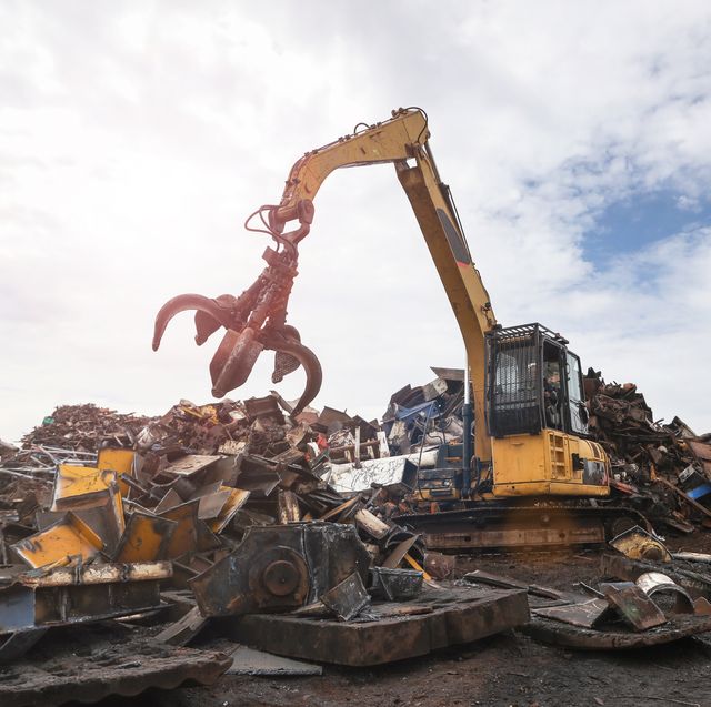 Scrap metal collection and recycling operations in Dammam, Saudi Arabia